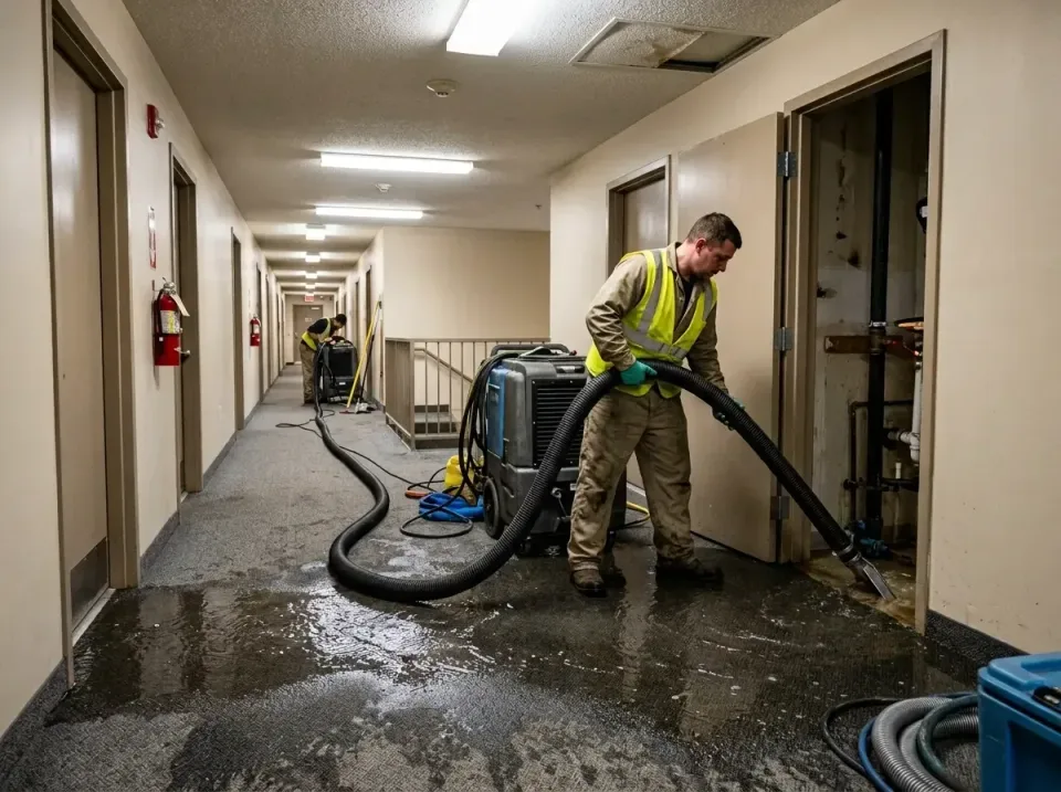 multi-unit-apartment-hallway-f-005 — frequently asked questions, Emergency Burst Pipe Water Extraction & Removal in Milliken…